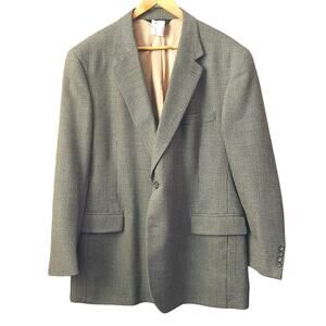 Joseph A Bank Olive Green Blue Beige 46R Jacket